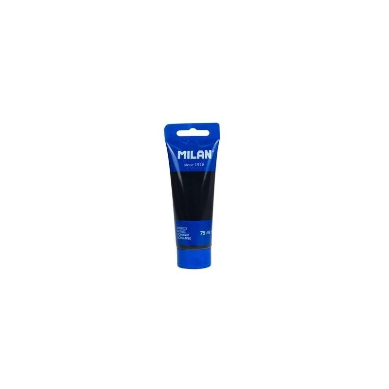 Milan Tubo de Pintura Acrilica 75ml - Pigmentos de Alta Calidad - Mezclable - Color Negro
