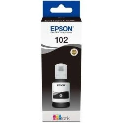 Bouteille d'encre pigmentée originale noire Epson 102 - C13T03R140