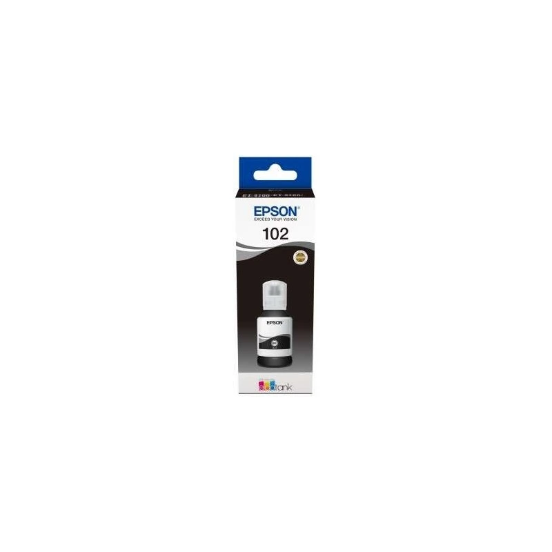 Epson 102 Black Original Pigmented Ink Bottle - C13T03R140