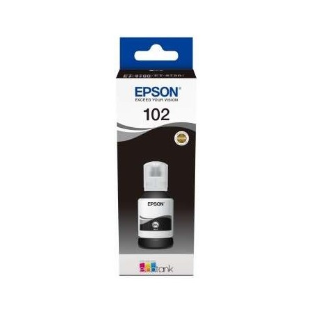 Epson 102 Black Original Pigmented Ink Bottle - C13T03R140