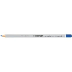 Staedtler Lumocolor 108 Crayon de Couleur Hexagonal - Spécial pour Surfaces Lisses - Marquage Opaque - Couleur Bleu