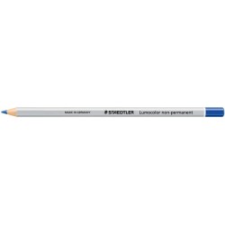 Staedtler Lumocolor 108 Hexagonal Coloured Pencil - Special for Smooth Surfaces - Opaque Marking - Blue