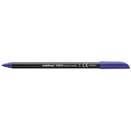 Edding 1200 Marker - Round Tip - Line Width between 0.5 and 1 mm. - Water-Based Ink - Blue