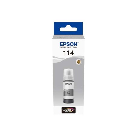 Epson 114 Gray Original Pigmented Ink Bottle - C13T07B540