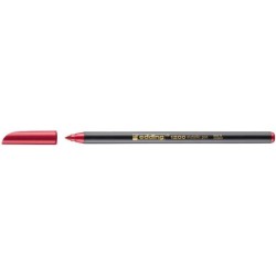 Edding 1200 Marcador - Ponta Redonda - Traço 1mm - Tinta à Base de Água - Cor Vermelho Metalizado