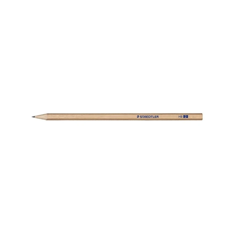 Staedtler Noris Natural 130 Hexagonal HB Graphite Pencil - FSC Certified Wood - Natural Wood Colour Body