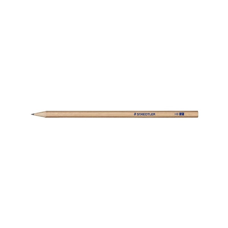 Staedtler Noris Natural 130 Lapiz de Grafito Hexagonal HB - Madera Certificada FSC - Cuerpo de Color Madera Natural