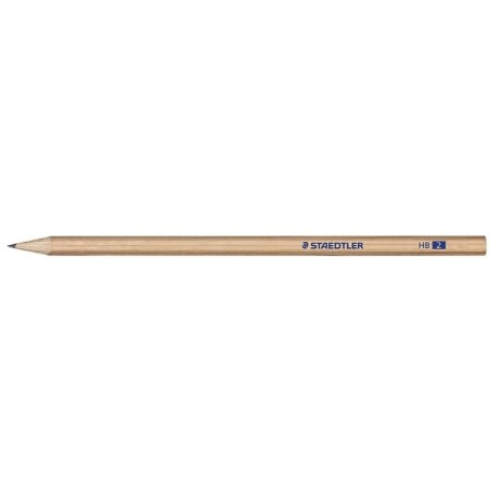 Staedtler Noris Natural 130 Lapiz de Grafito Hexagonal HB - Madera Certificada FSC - Cuerpo de Color Madera Natural