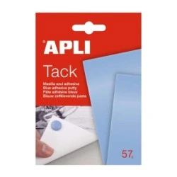Apli Tack Pâte Adhésive Bleue 57g - Réutilisable - Ne Laisse Pas de Résidus - Facile à Modeler Bleu
