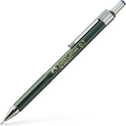 Faber-Castell TK-Fine 9713 Porte-Mines - Mine HB - Tracé 0.7mm - Gomme Intégrée