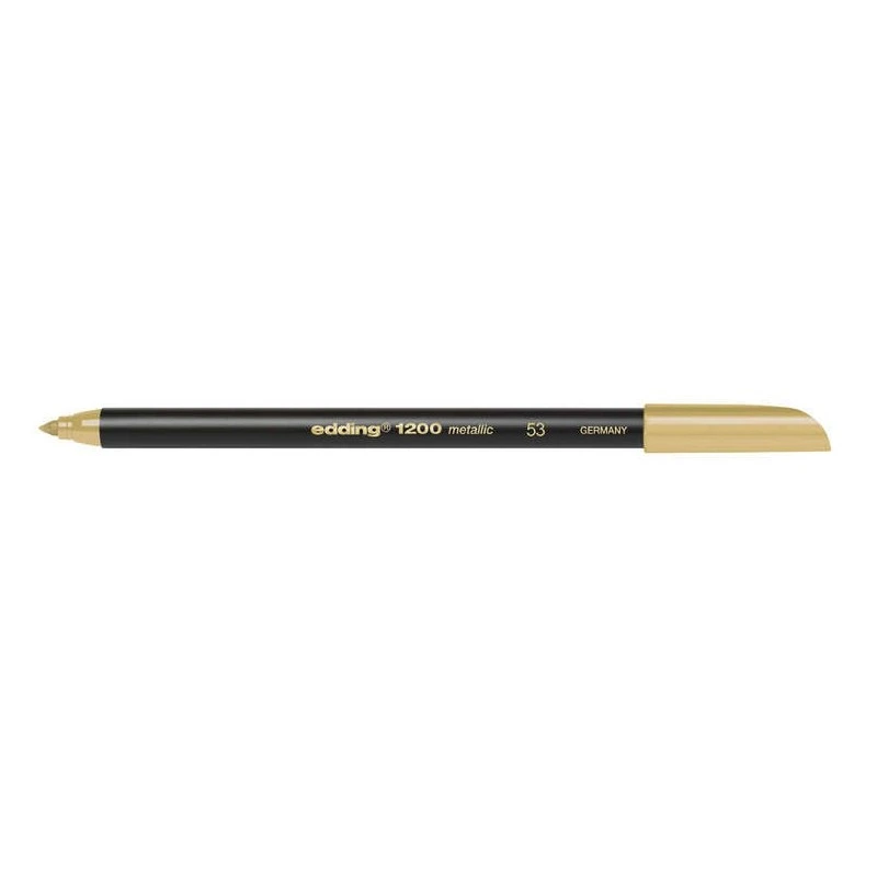 Edding 1200 Marker - Round Tip - 1mm Line Width - Water-Based Ink - Gold