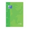 Oxford School Classic Recarga Colada A4 80 Folhas Quadrícula 5x5 - Moldura da Cor da Capa - Capa Cor Verde