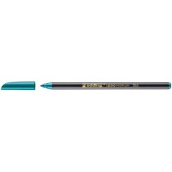 Edding 1200 Marcador - Ponta Redonda - Traço 1mm - Tinta à Base de Água - Cor Verde Metalizado