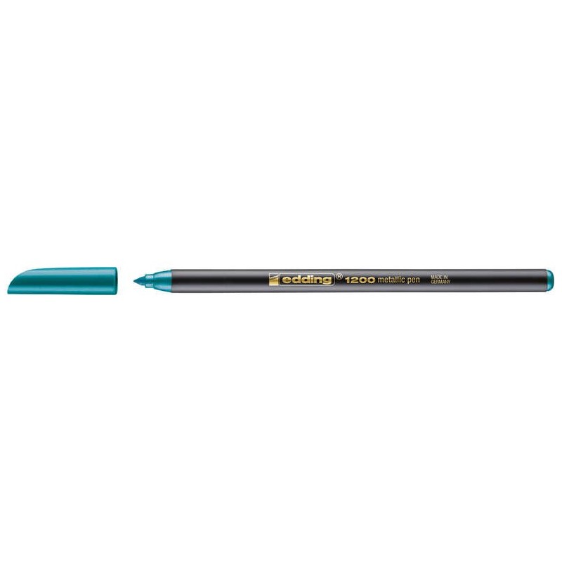 Edding 1200 Marker - Round Nib - 1mm Line Width - Water-Based Ink - Metallic Green