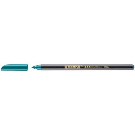Edding 1200 Marker - Round Nib - 1mm Line Width - Water-Based Ink - Metallic Green