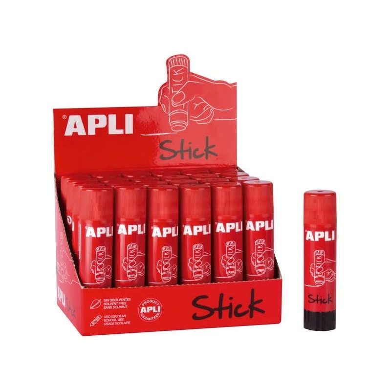 Apli Bastão de Cola Adesiva 10g - Fácil Aplicação - Secagem Rápida - Transparente