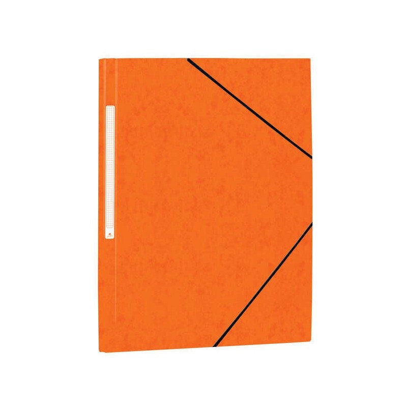 Mariola Chemise en Carton Simili Prespan avec Étiquette au Dos Folio 500gr/m2 - Dimensions 34x25cm - Fermeture par Élastique