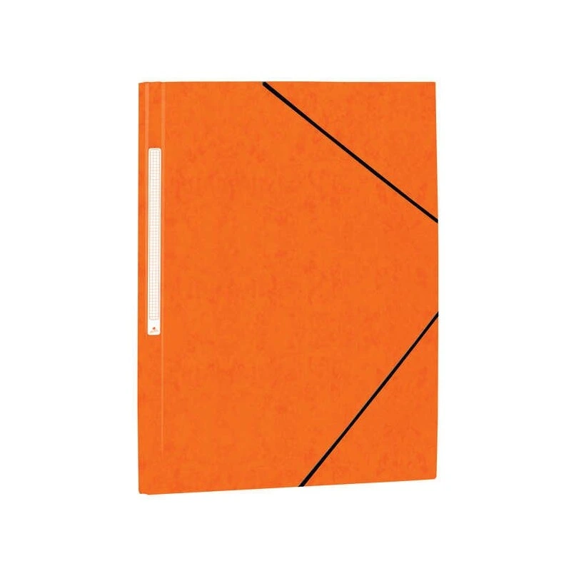 Mariola Chemise en Carton Simili Prespan avec Étiquette au Dos Folio 500gr/m2 - Dimensions 34x25cm - Fermeture par Élastique