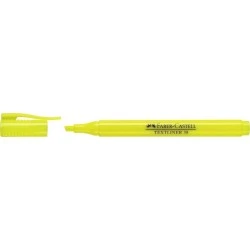 Faber-Castell Textliner 38 Surligneur Fluorescent - Corps Fin - Pointe Biseautée - Trait Épais et Fin - Encre à Base d'Eau