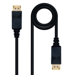 Nanocable Câble DisplayPort 1.2 DP/M-DP/M - Longueur 10m - Prend en Charge des Résolutions Vidéo jusqu'à 4K - Couleur Noir