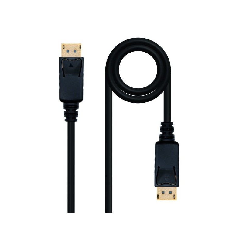 Nanocable Câble DisplayPort 1.2 DP/M-DP/M - Longueur 10m - Prend en Charge des Résolutions Vidéo jusqu'à 4K - Couleur Noir