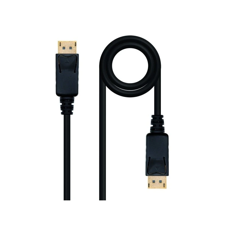 Nanocable Câble DisplayPort 1.2 DP/M-DP/M - Longueur 10m - Prend en Charge des Résolutions Vidéo jusqu'à 4K - Couleur Noir
