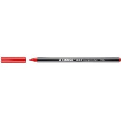 Edding 1300 Marqueur - Pointe Ronde - Tracé 2 mm. - Encre à Base d'Eau - Couleur Rouge