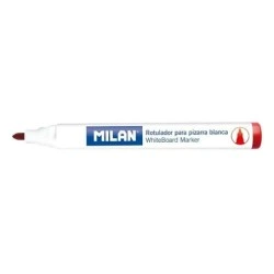 Milan Whiteboard Markers with Round Tip - 4.7 mm Tip - Alcohol-Based Ink - Dry Erase - Red