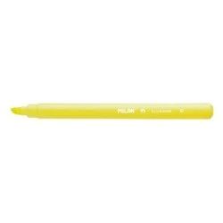 Milan Junior Surligneur Fluorescent - Pointe Biseautée 1 - 4mm - Couleur Jaune