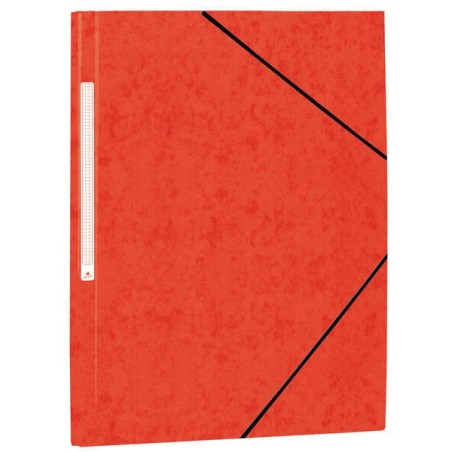 Mariola Chemise en Carton Simili Prespan avec Étiquette au Dos Folio 500gr/m2 - Dimensions 34x25cm - Fermeture par Élastique