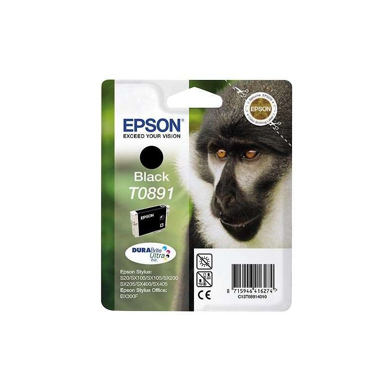 Epson T0891 Noir Cartouche d'encre Original - C13T08914011