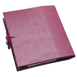 Dohe Accordion Filing Folder 20 Compartments A-Z and 1-31 - Folio Format - Covered Cardboard - Fabric Ribbon Closure - Burgundy