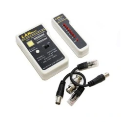 WP Testeador de Red RJ11 / RJ12 / RJ45 / BNC - Color Blanco y Negro