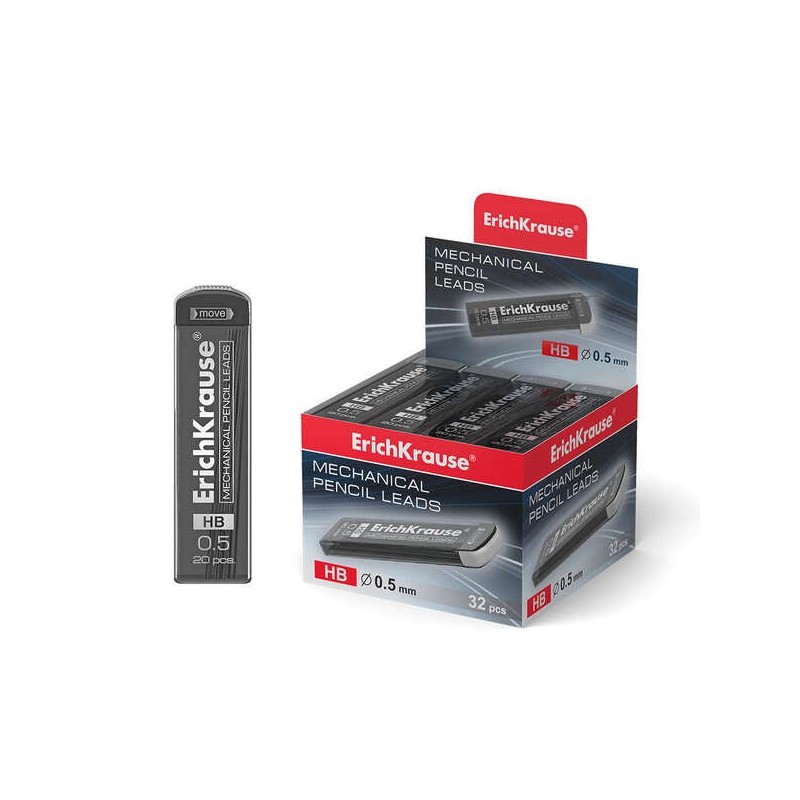 Erichkrause Megapolis Concept Pack de 20 Minas de Recarga 05mm HB - Cor Preta
