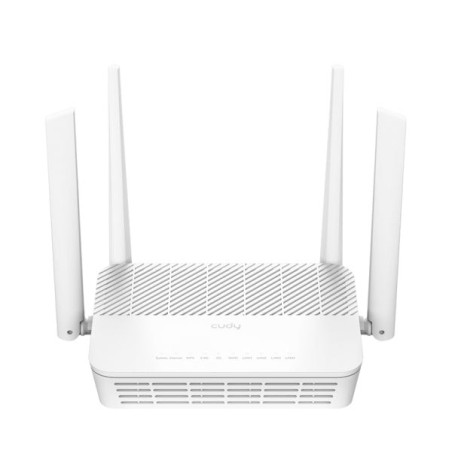 Cudy Router PoE WiFi 6 2.5G Mesh Dual Band AX3000 - Velocidade até 1000Mbps - 4 Portas - 4 Antenas Fixas de 5dBi - Tecnologia