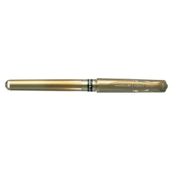 Uni-ball Signo Broad UM-153 Roller de Tinta Gel - Ponta de Esfera 1mm - Traço Estilo Caneta - Pega de Borracha - Cor Ouro