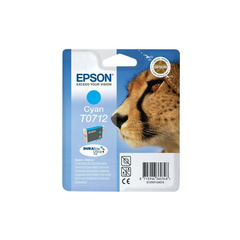 Epson T0712 Tinteiro Ciano Original - C13T07124012
