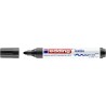 Edding 4500 Marqueur Permanent pour Textile - Pointe Ronde - Trait entre 2 et 3mm - Odeur Neutre - Séchage Rapide - Couleur Noir