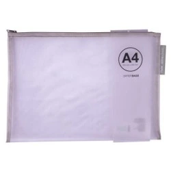 Apli Envelopes Porta-Tudo Nylon Respirável A4 - Toque Agradável, Portáteis, Resistentes e Duradouros - Ideal para Documentos
