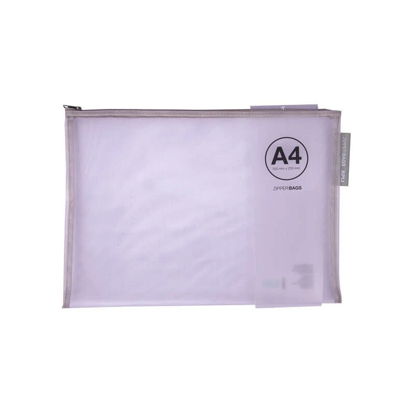 Apli Sobres Porta-Todo Nylon Transpirable A4 - Tacto Agradable, Portatiles, Resistentes y Duraderos - Ideal para Documentos