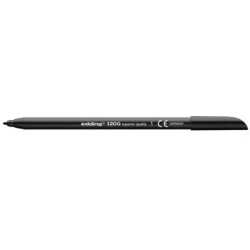 Edding 1200 Marcador - Ponta Redonda - Traço entre 0,5 e 1 mm. - Tinta com Base de Água - Cor Preta