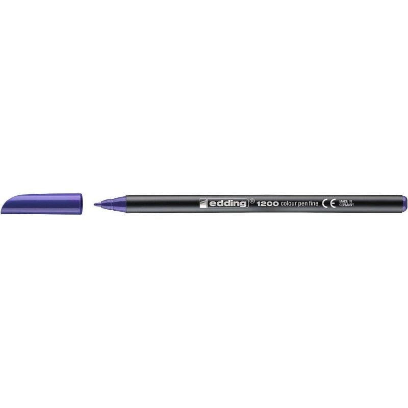Edding 1200 Marker - Round Tip - 1mm Line Width - Water-Based Ink - Violet