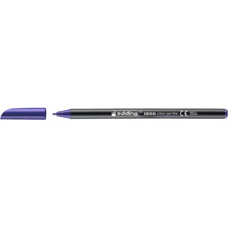 Edding 1200 Marker - Round Tip - 1mm Line Width - Water-Based Ink - Violet