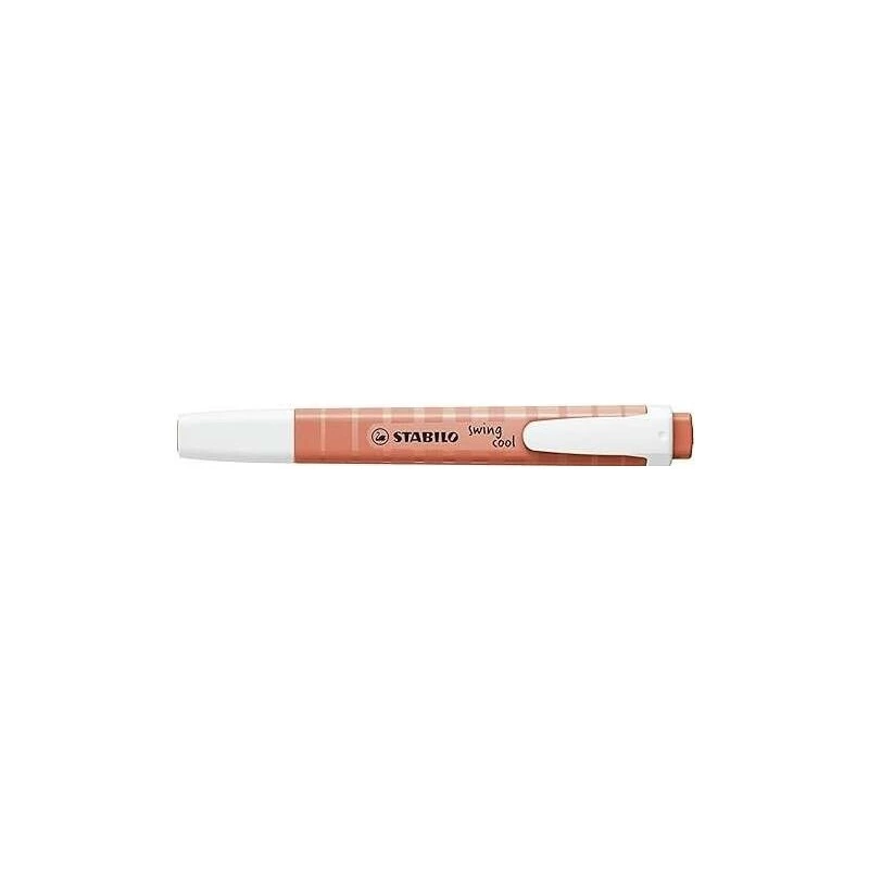Stabilo Swing Cool Pastel Surligneur Fluorescent - Corps Plat - Pointe Biseautee - Trace entre 1 et 4mm - Encre a Base d'Eau