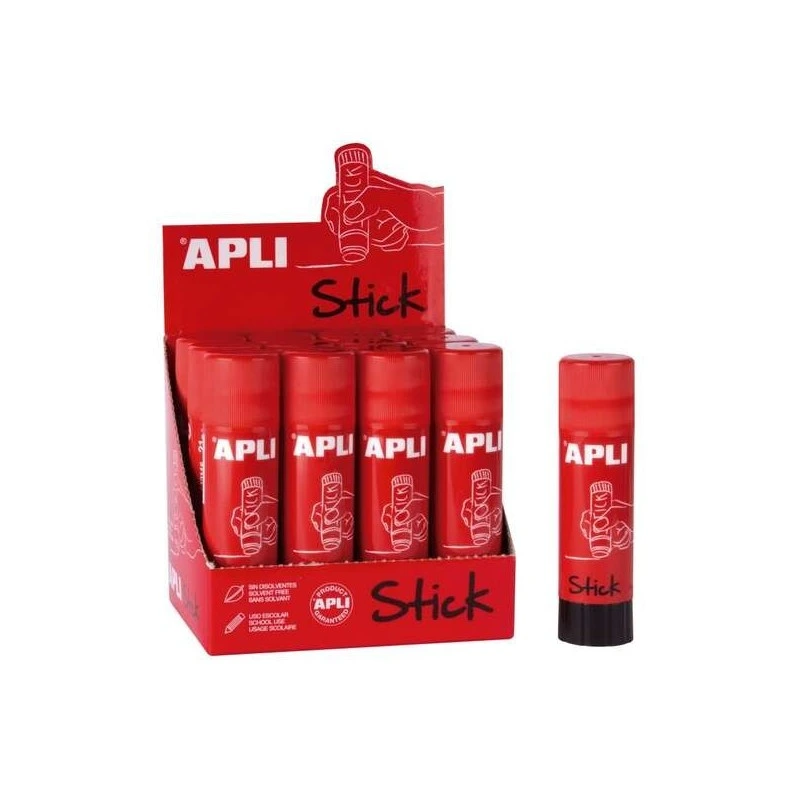 Apli Bâton de Colle 40g - Séchage Instantané - Ne Froisse ni n'Humidifie le Papier - Non Toxique - Convient à l'Usage Scolaire