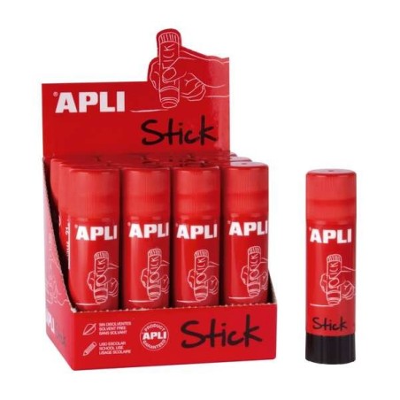 Apli Bâton de Colle 40g - Séchage Instantané - Ne Froisse ni n'Humidifie le Papier - Non Toxique - Convient à l'Usage Scolaire