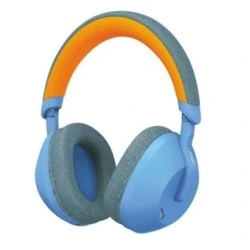 XO BE49 Auscultadores Bluetooth 5.3 - Diadema e Almofadas Confort em Tecido - Microfone Integrado - Cor Azul