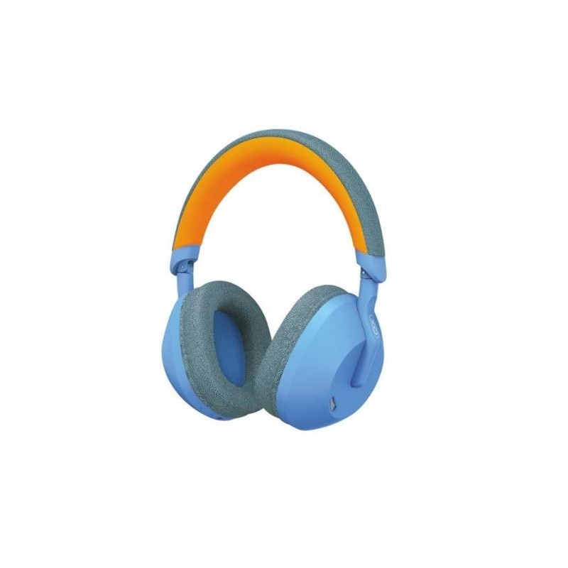 XO BE49 Auscultadores Bluetooth 5.3 - Diadema e Almofadas Confort em Tecido - Microfone Integrado - Cor Azul