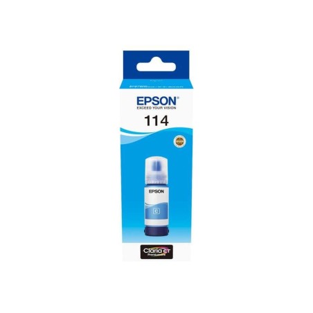 Frasco de tinta pigmentada original Epson 114 Cyan - C13T07B240