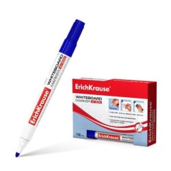 Erichkrause W-500 Rotulador para Pizarra Blanca - Punta en Forma de Bala - Trazo de 0.8 a 2.5mm - Tinta a Base de Alcohol